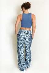 Leopard Print Side Stripe Jogger 