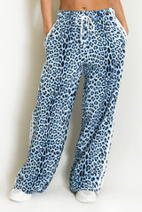 Leopard Print Side Stripe Jogger 