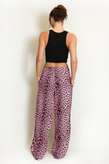 Leopard Print Side Stripe Jogger 
