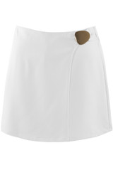 Wrap Skort With Circular Buckle 