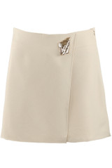 Wrap Skort With Embossed Buckle 