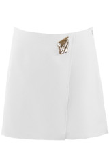Wrap Skort With Embossed Buckle 