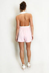 Wrap Skort With Embossed Buckle 