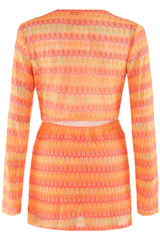 Zig Zag Crop Top and Skirt Set