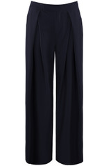 Pleated Wide Leg Flowing Trouser