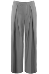Pleated Wide Leg Flowing Trouser