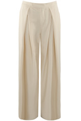 Pleated Wide Leg Flowing Trouser