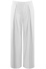 Pleated Wide Leg Flowing Trouser