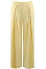 Pleated Wide Leg Flowing Trouser