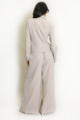 Pleated Wide Leg Flowing Trouser