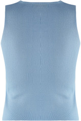 Twist Front Buckle Trim Crop Top 