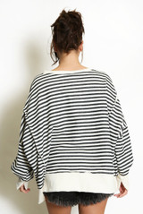 Striped Oversized Sweatshirt