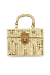 Natural Wicker Box Bag
