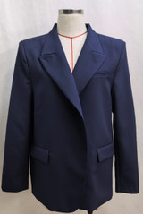 Button Up Asymmetric Wrap Blazer(PRE-ORDER)