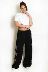 Leopard Star Trim Jogger