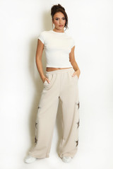 Leopard Star Trim Jogger