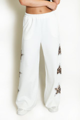 Leopard Star Trim Jogger