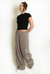 Leopard Star Trim Jogger