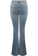 Mid Blue Wide Leg Jeans