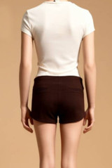 Front Zip Up Summer Shorts