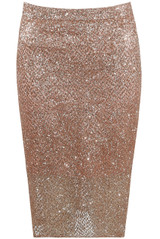 Glitter Knee Length Skirt