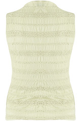 Crinkle Tiered Mock Neck Top