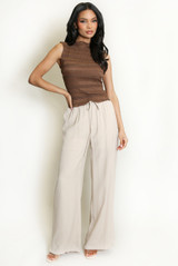 Textured Sleeveless Top