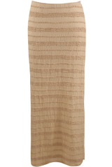 Crinkle Tiered Midi Skirt