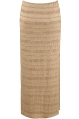 Crinkle Tiered Midi Skirt