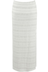 Crinkle Tiered Midi Skirt