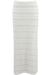 Crinkle Tiered Midi Skirt