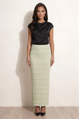 Textured Midi Skirt
