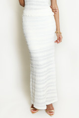 Textured Midi Skirt