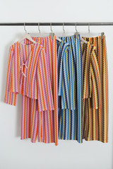 Zig Zag Tie Front Top and Trouser Set