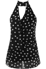 Polka Dot Halter Neck Top