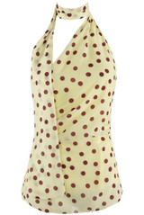 Polka Dot Halter Neck Top