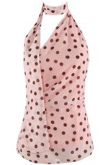 Polka Dot Halter Neck Top