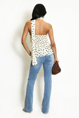 Polka Dot Halter Neck Top