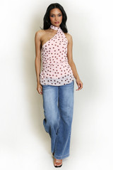 Polka Dot Halter Neck Top
