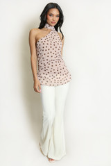 Polka Dot Halter Neck Top