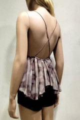 Marble Print Floaty Cami Top