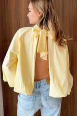 Open Back Blouse