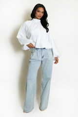 Open Back Blouse