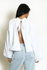 Open Back Blouse