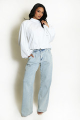 Open Back Blouse