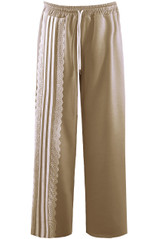 Side Striped Lace Panel Joggers 