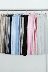 Side Striped Lace Panel Joggers 