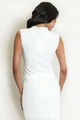 Waffle Texture Sleeveless Top