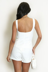 Square neck Tailored Top 