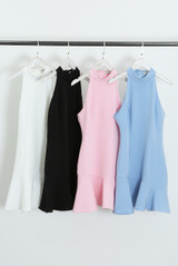 Sleeveless Flare Hem Mini Dress